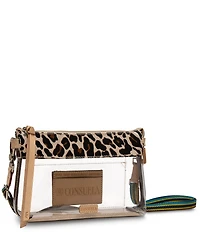 Consuela Clear Leopard Midtown Mona Crossbody Bag