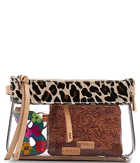 Consuela Clear Leopard Midtown Mona Crossbody Bag