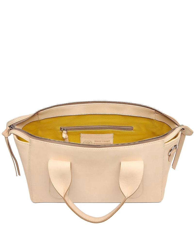 Consuela Diego Natural Leather City Satchel Bag