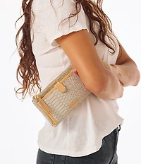 Consuela Thunderbird Embossed Snake Contrast Trim Slim Wallet