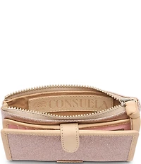 Consuela Emery Glitter Contrast Trim Slim Wallet