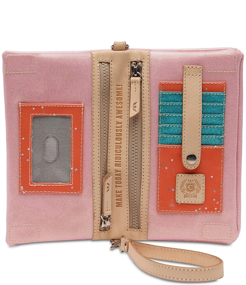 Consuela Jilly Uptown Embroidered Insect Glitter Crossbody Bag