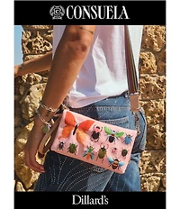 Consuela Jilly Uptown Embroidered Insect Glitter Crossbody Bag