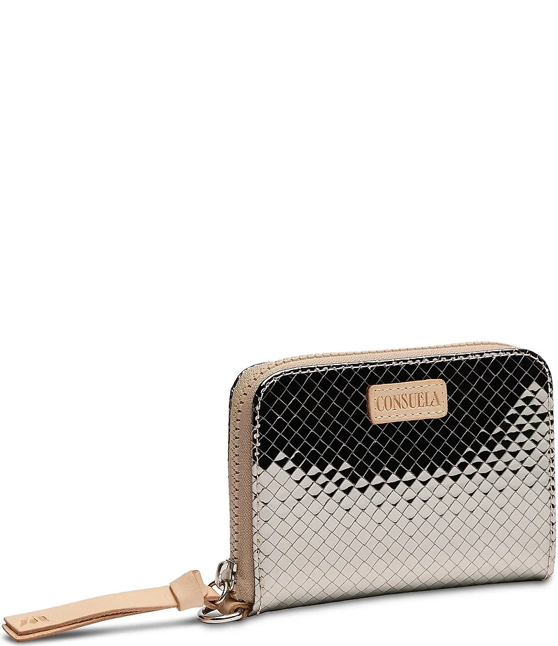 Consuela Kit Metallic Mirrored Zippy Wallet
