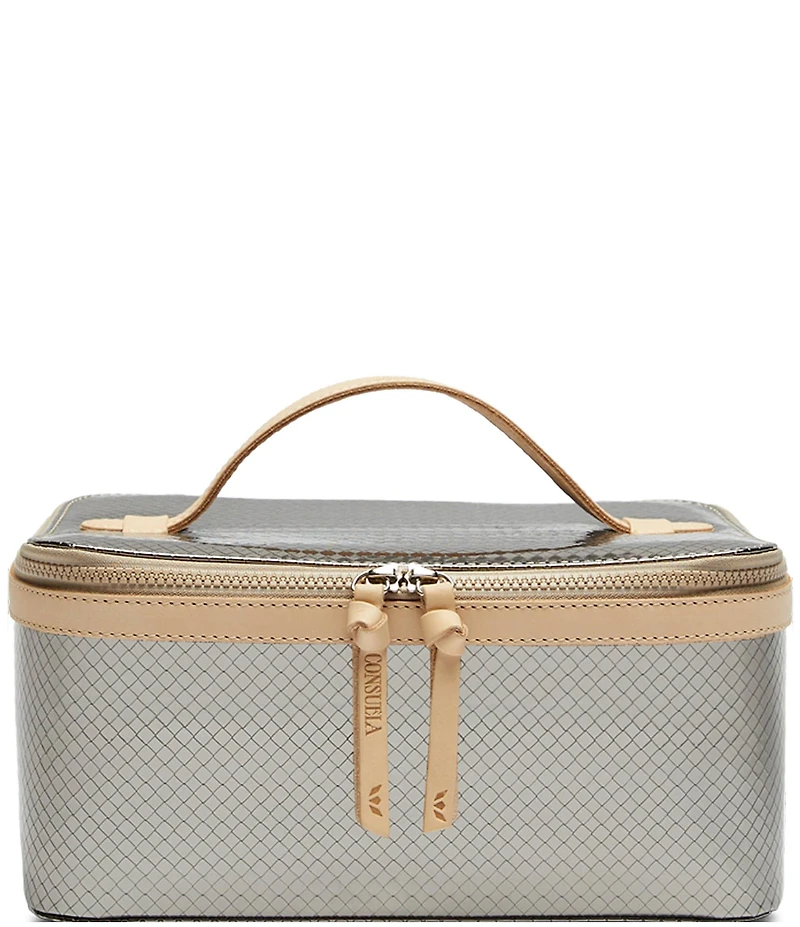 Consuela Kyle Gunmetal Texture Train Case