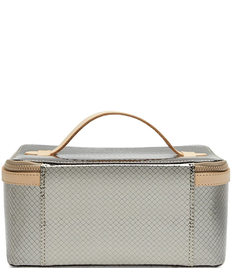 Consuela Kyle Gunmetal Texture Train Case