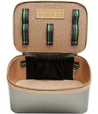 Consuela Kyle Gunmetal Texture Train Case