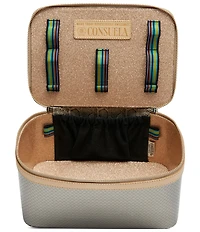 Consuela Kyle Gunmetal Texture Train Case