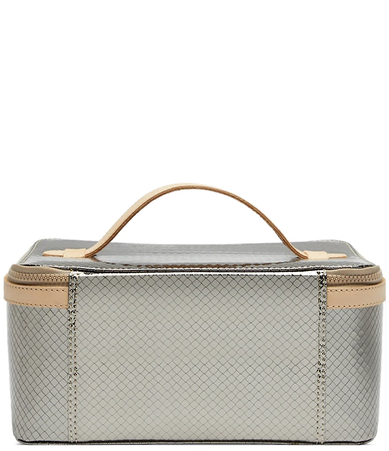 Consuela Kyle Gunmetal Texture Train Case