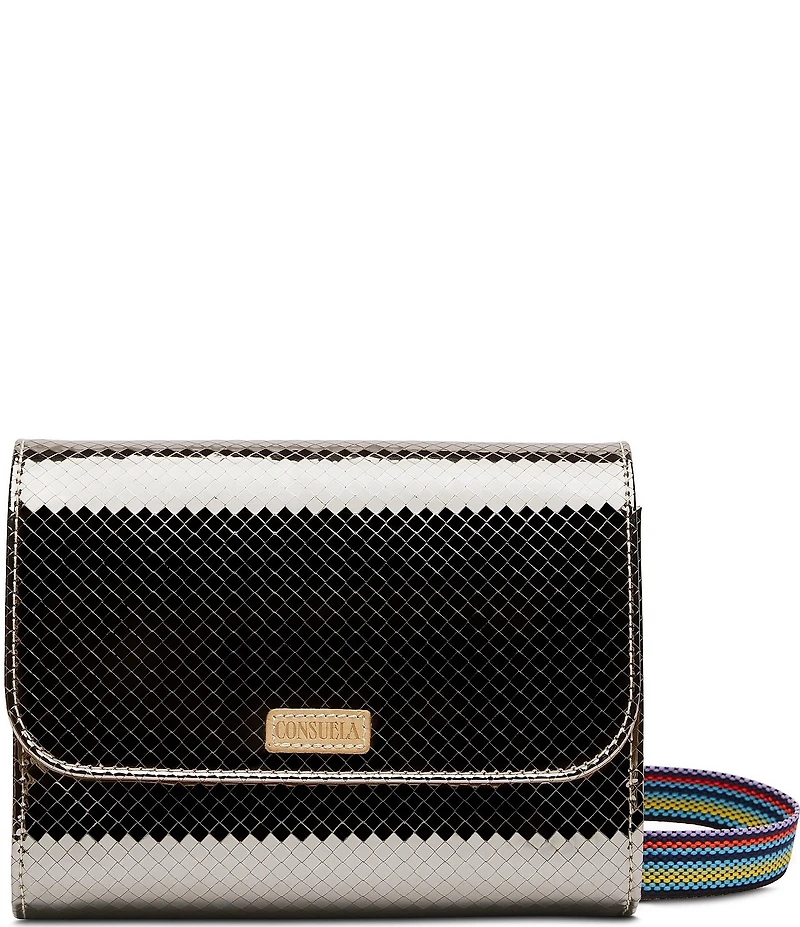 Consuela Kyle On The Town Mirrored Metallic Crossbody Bag