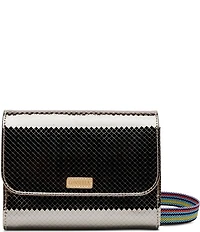 Consuela Kyle On The Town Mirrored Metallic Crossbody Bag