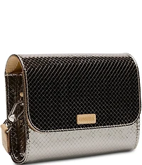 Consuela Kyle On The Town Mirrored Metallic Crossbody Bag