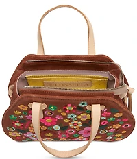 Consuela Lady Bird Sienna Suede Satchel Bag