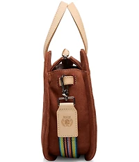 Consuela Lady Bird Sienna Suede Satchel Bag
