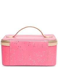 Consuela Shine Neon Pink Patent Star Glitter Large Train Case