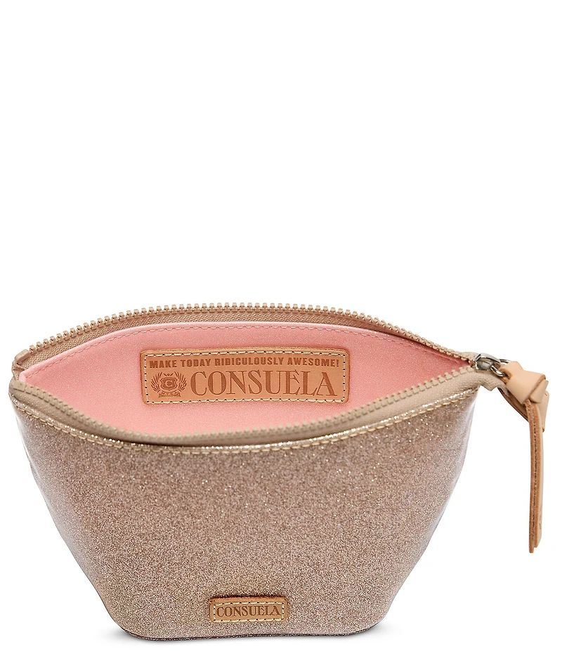 Consuela Emery Glitter Leather Tool Kit Pouch