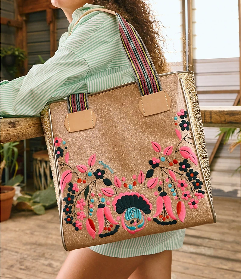 Consuela Lyla Floral Embroidered Classic Tote Bag