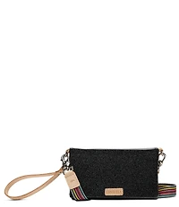 Consuela Mariana Uptown Glitter Crossbody Wristlet Wallet