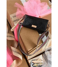 Consuela Mariana Uptown Glitter Crossbody Wristlet Wallet