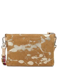 Consuela Marlow Midtown Metallic Splattered Suede Crossbody Bag