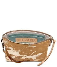 Consuela Marlow Midtown Metallic Splattered Suede Crossbody Bag
