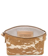 Consuela Marlow Midtown Metallic Splattered Suede Crossbody Bag