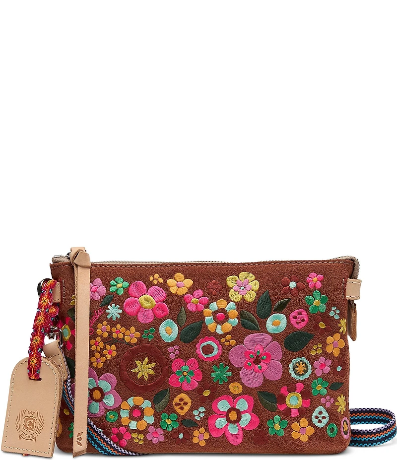 Consuela Midtown Sienna Suede Crossbody Bag