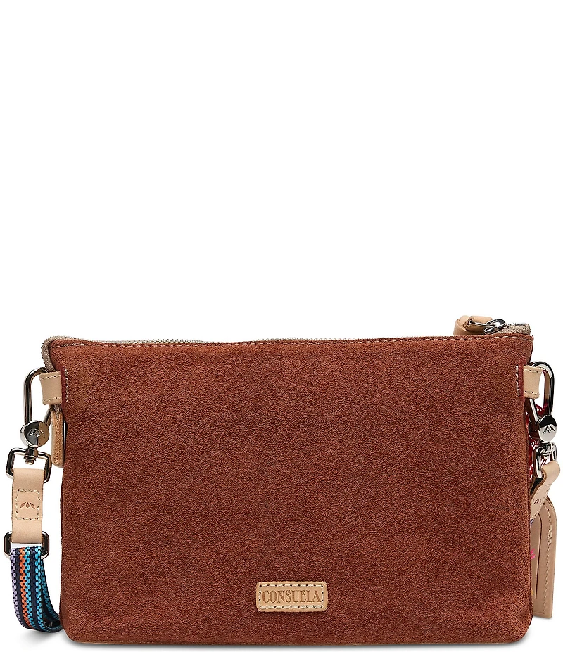 Consuela Midtown Sienna Suede Crossbody Bag
