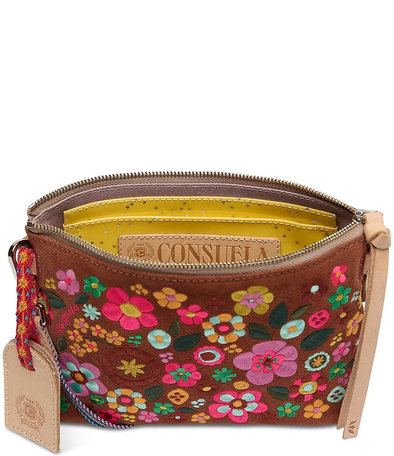 Consuela Midtown Sienna Suede Crossbody Bag