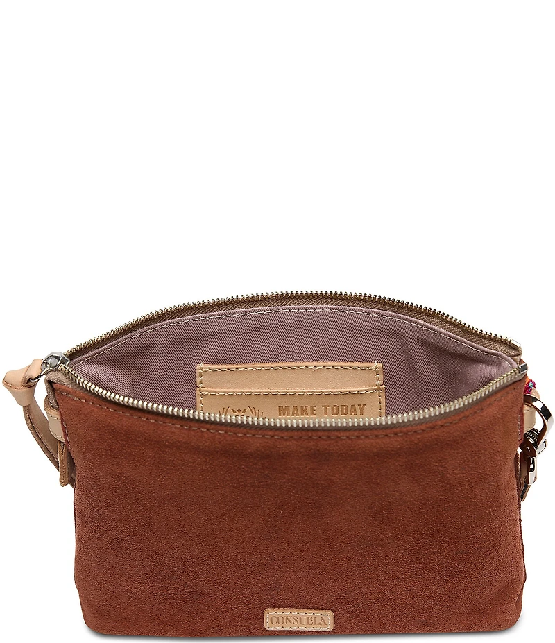 Consuela Midtown Sienna Suede Crossbody Bag