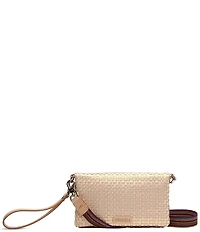 Consuela Pearl Uptown Woven Crossbody Wallet Wristlet