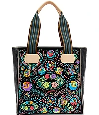 Consuela Rita Classic Neon Embroidered Tote Bag