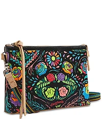 Consuela Rita Midtown Neon Floral Embroidered Crossbody Bag