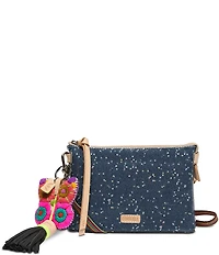 Consuela Shane Midtown Glitter Bag Charm Crossbody Bag