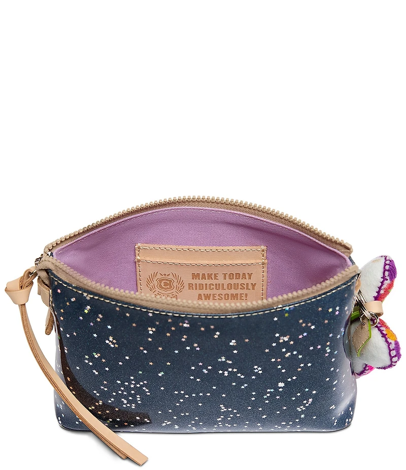 Consuela Shane Midtown Glitter Bag Charm Crossbody Bag