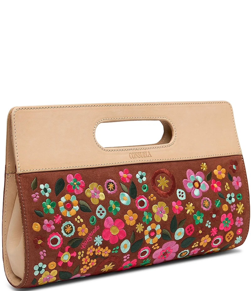 Consuela Sienna Suede Super Clutch