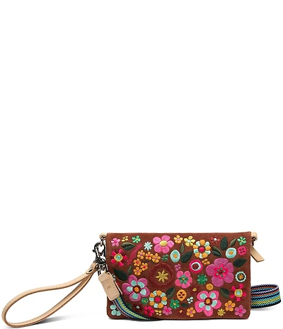 Consuela Sienna Suede Uptown Wristlet Crossbody Bag