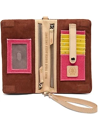 Consuela Sienna Suede Uptown Wristlet Crossbody Bag