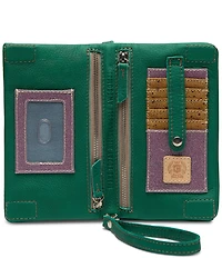 Consuela Teal Uptown Wristlet Crossbody Bag