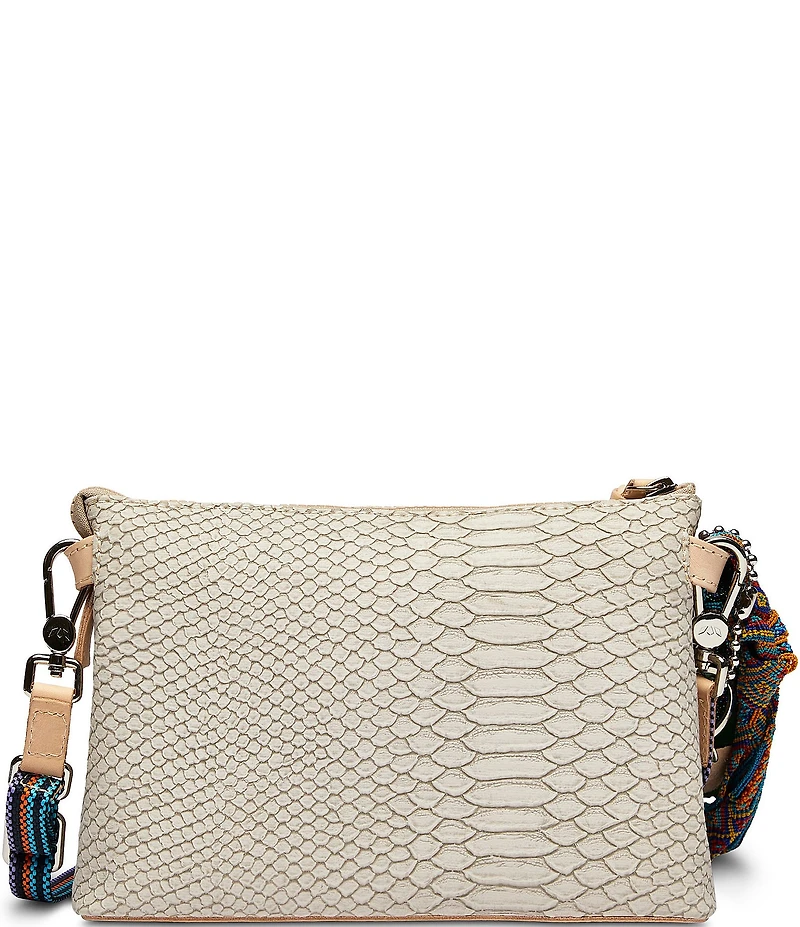 Consuela Thunderbird Midtown Embossed Snake Crossbody Bag