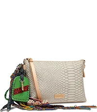 Consuela Thunderbird Midtown Embossed Snake Crossbody Bag