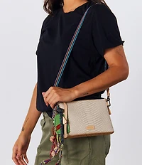 Consuela Thunderbird Midtown Embossed Snake Crossbody Bag