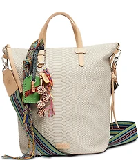 Consuela Thunderbird Snake Embossed Sling Crossbody Tote Bag