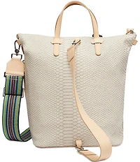 Consuela Thunderbird Snake Embossed Sling Crossbody Tote Bag