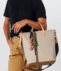 Consuela Thunderbird Snake Embossed Sling Crossbody Tote Bag
