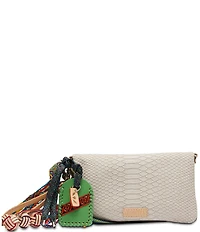 Consuela Thunderbird Embossed Snake Uptown Crossbody Bag