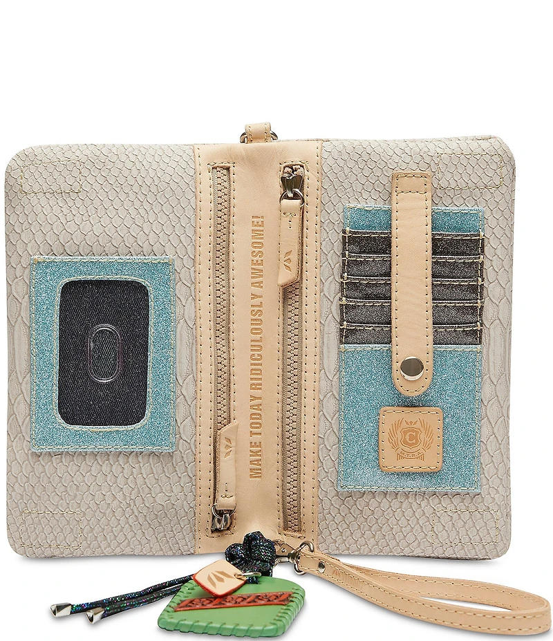 Consuela Thunderbird Embossed Snake Uptown Crossbody Bag