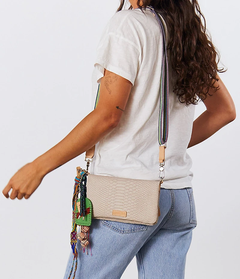 Consuela Thunderbird Embossed Snake Uptown Crossbody Bag