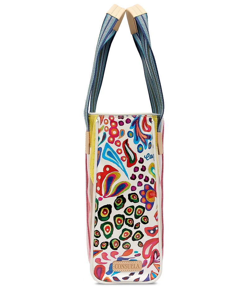 Consuela Tilted Multicolored Glitter Patchwork Classic Tote Bag