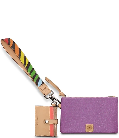 Consuela Twy Glitter Combination Card Wallet Wristlet